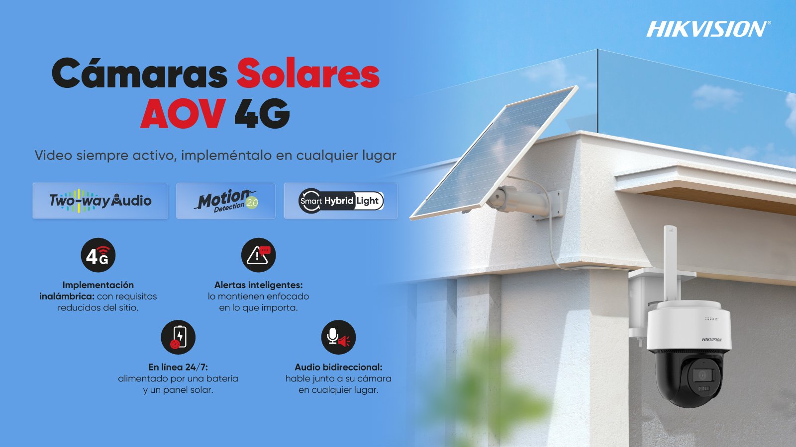 Hikvision cámaras solares