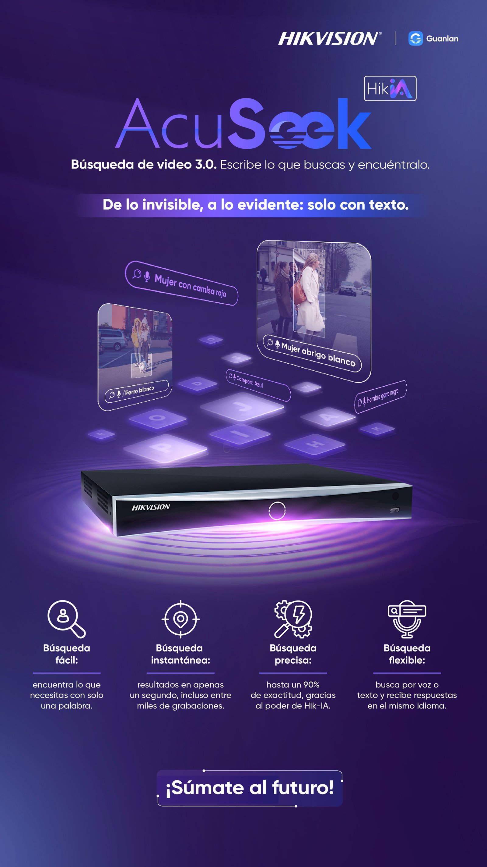 Hikvision AcuSeek: búsqueda de video mediante descripciones por texto o voz